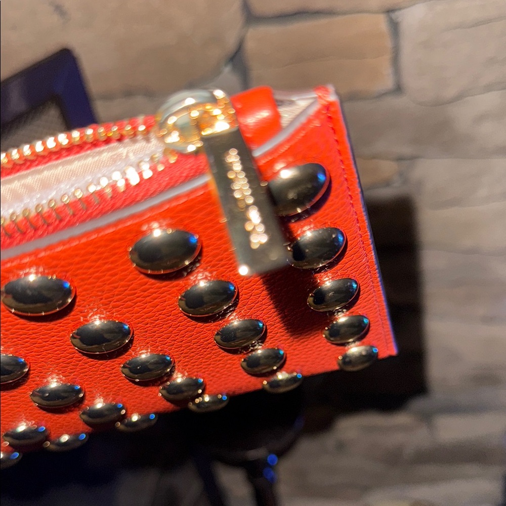 Michael Kors big jet set travel, Orange Studded Clutch - Picture 11 of 14
